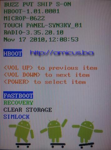HBOOT ekran