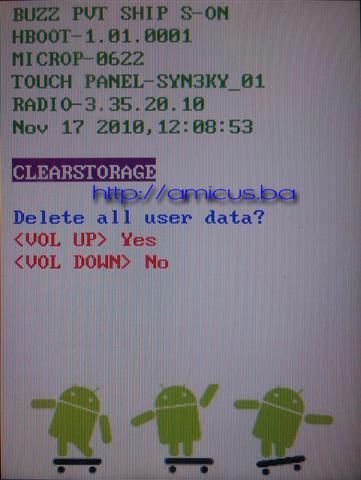 Clear storage ekran