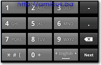 Android tastatura