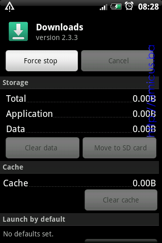 Downloads - clear data