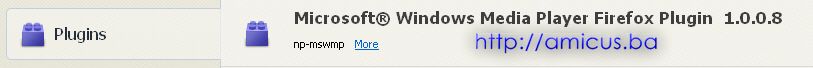 Microsoft® Windows Media Player Firefox Plugin 1.0.0.8.