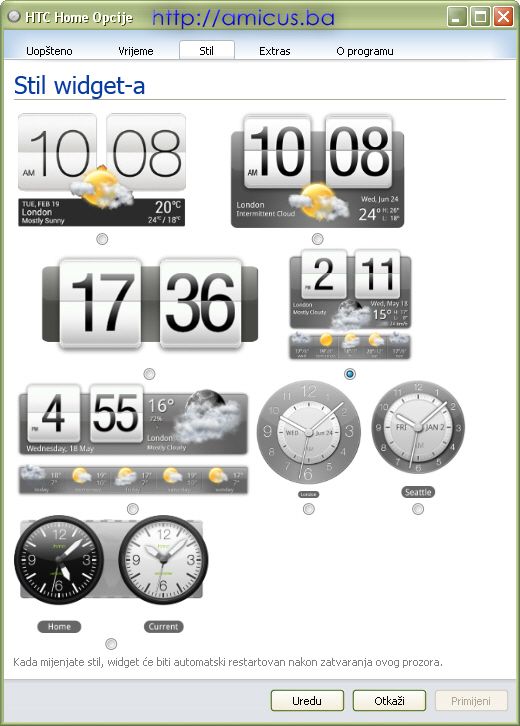 HTC Home Stilovi