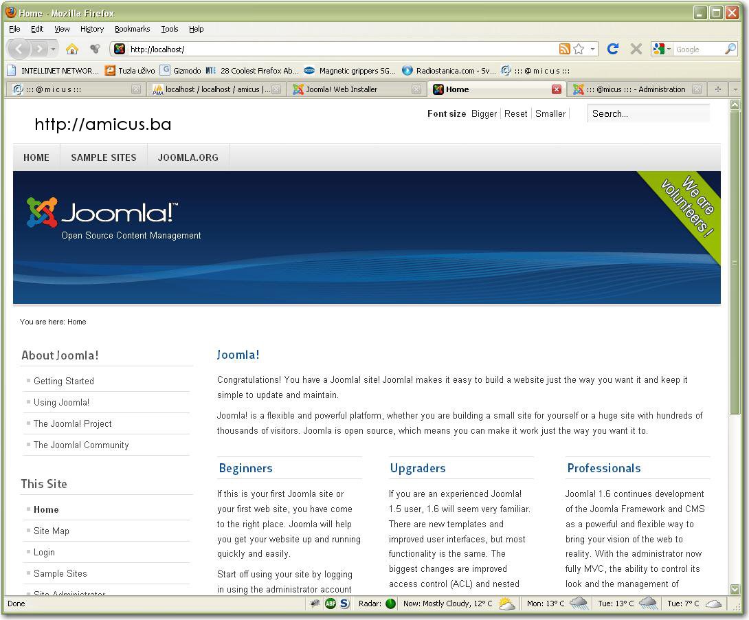Joomla web stranica