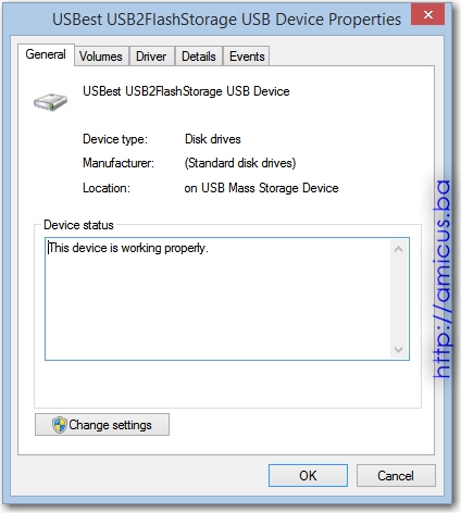 USB properties