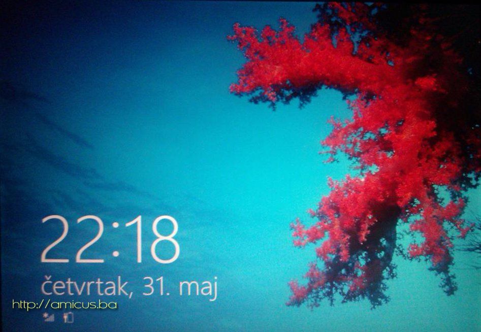 Windows 8 lock screen