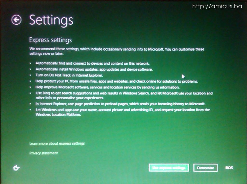 Windows 8.1. - dodatna podešavanja