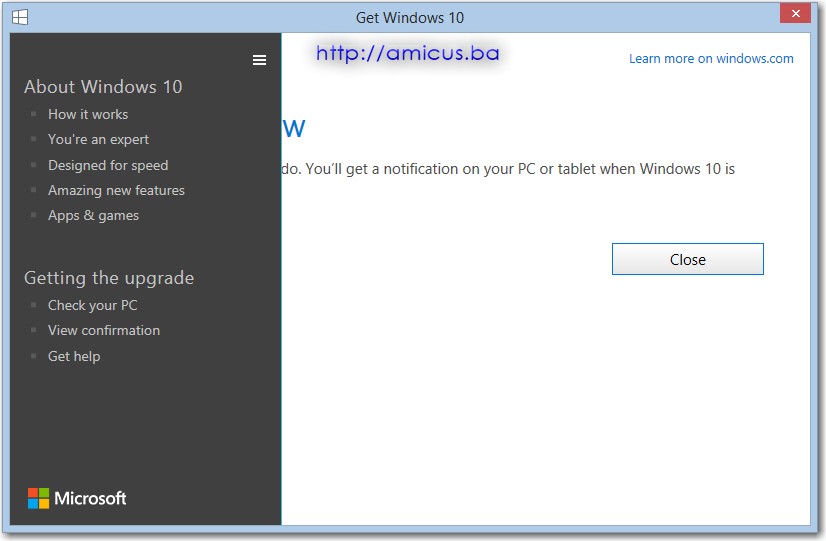 Get Windows 10