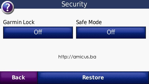 Security on/off