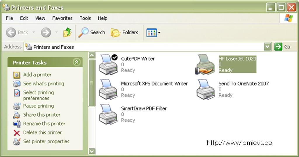 Printers and faxes