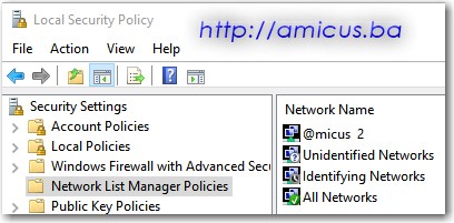 Network list manager